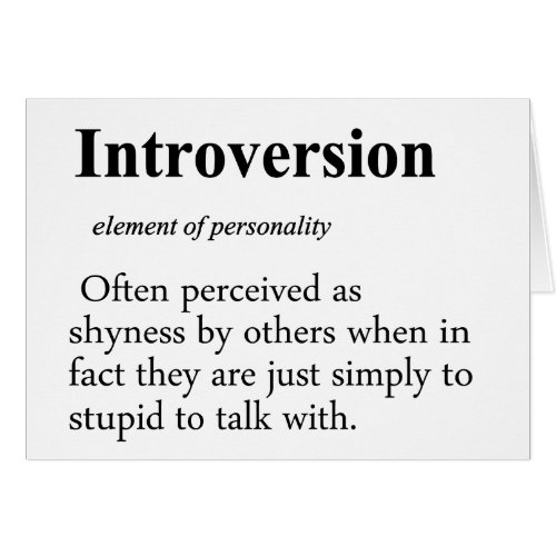 Introversion Definition Typo Version