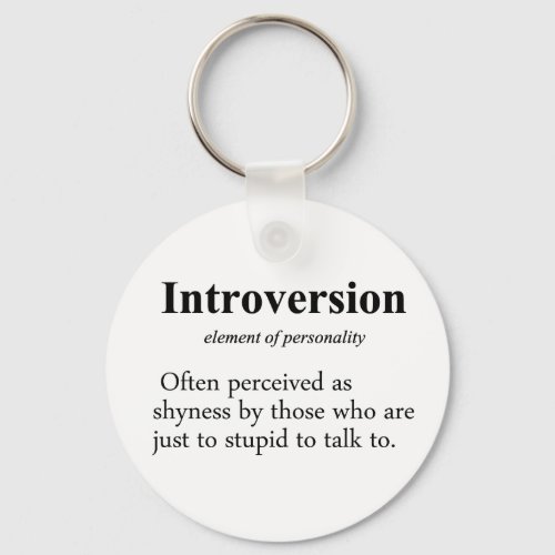 Introversion Definition Typo Version Keychain