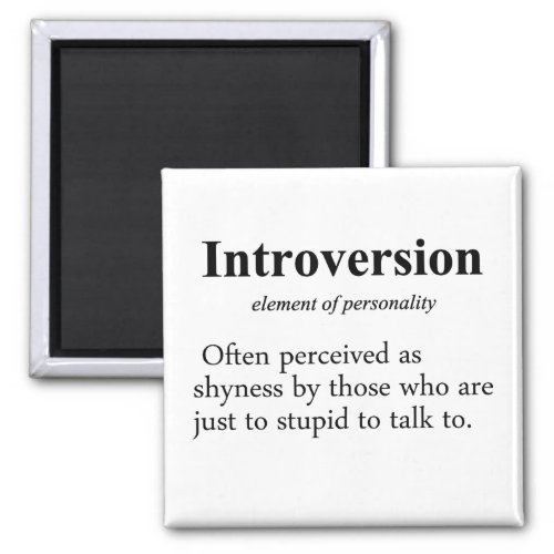 Introversion Definition Typo Version Magnet