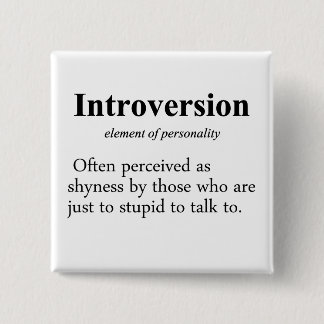 Introversion Definition Typo Version Pinback Button