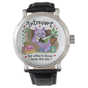 Introvert But Willing to Discuss Books and Cats Watch