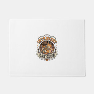 Introvert Cat Club Cat Introvert Anti Social Vinta Doormat