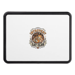 Introvert Cat Club Cat Introvert Anti Social Vinta Hitch Cover