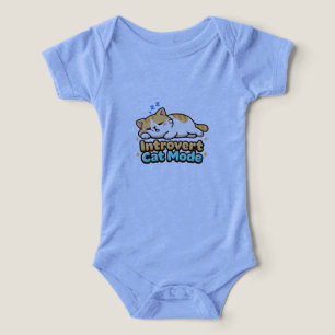 Introvert Cat Mode Funny  Infant T-shirt