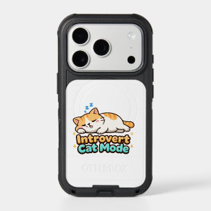Introvert Cat Mode Funny iPhone 17 Pro Case