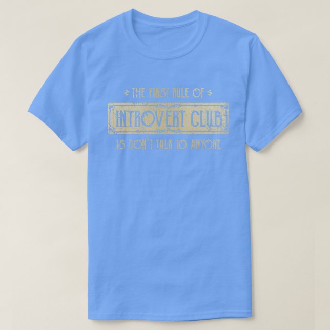 Introvert Club T-Shirt (Design Front)