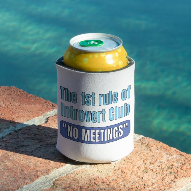 Introvert Club    T-Shirt Can Cooler (In Situ Pool)