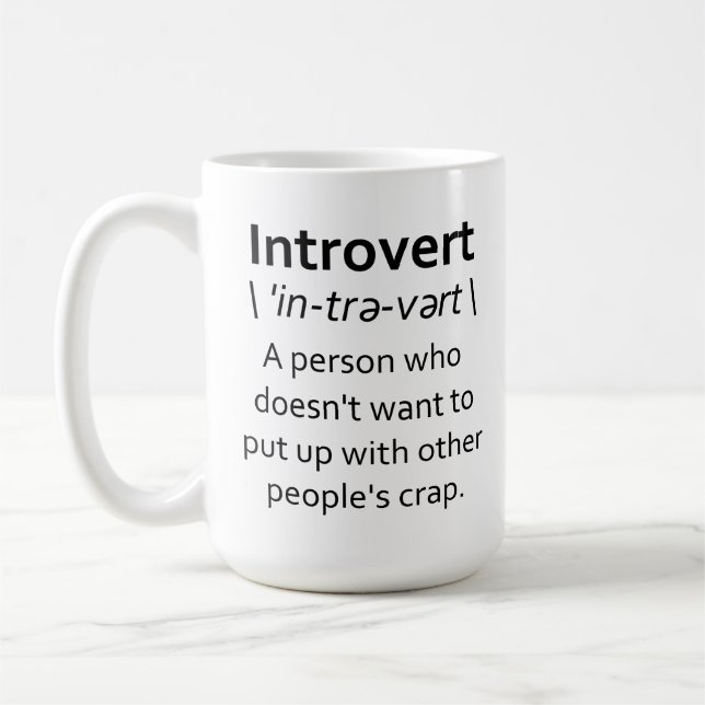 Introvert Coffee Mug (Left)