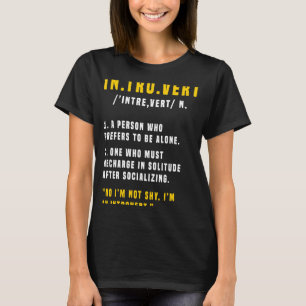 Introvert Definition Introverts T-Shirt