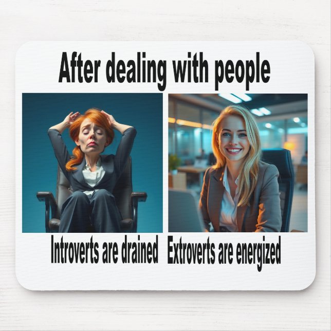 Introvert/Extrovert Mouse pad (Front)