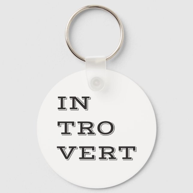 Introvert Keychain (Front)