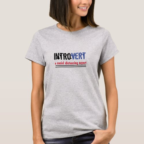 introvert meaning funny social distancing shirt