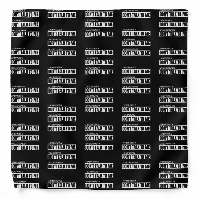 Introvert Memes - Sarcastic Humor Jokes - Funny Bandana (Front)