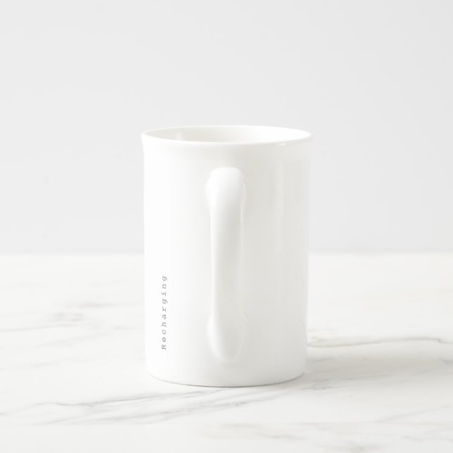 Introvert Minimalist Line Art Coffee Mug (Back)