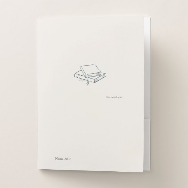 Introvert Minimalist Line Art Pocket Folder (Front)