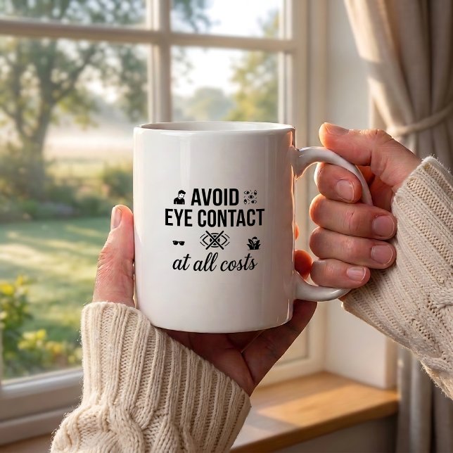 Introvert Mug | Contact Avoider Quote Coffee (Creator Uploaded)
