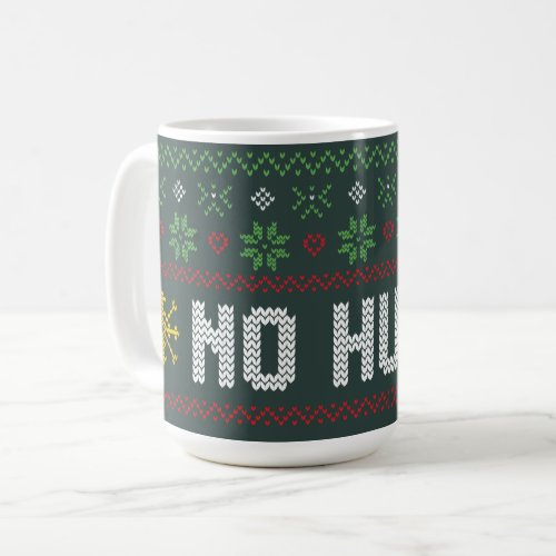 Introvert No Hugs Funny Ugly Christmas Sweater Coffee Mug