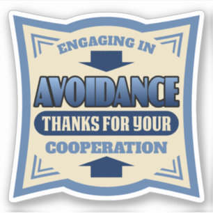 Introvert personality INTJ anti social loner red Sticker