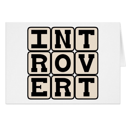 Introvert, Personality Trait (Front Horizontal)