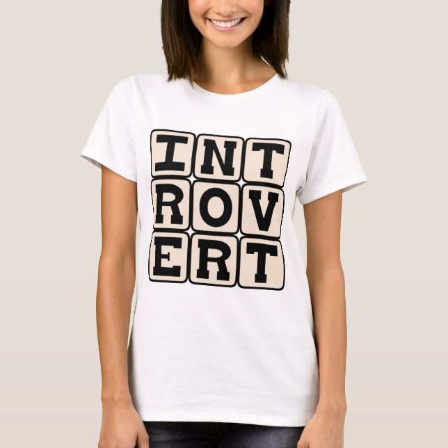Introvert, Personality Trait T-Shirt (Front)