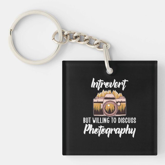 Introvert Photography Keychain (Front)