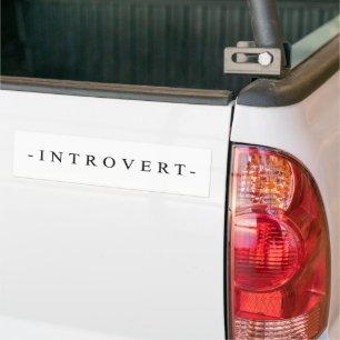 Introvert please keep away bumper sticker