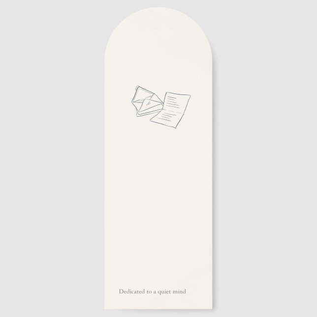 Introvert Quiet Solitude Bookmark (Front)