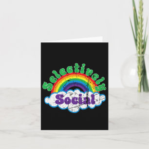 Introvert Selective Social Mental Health Awareness Card