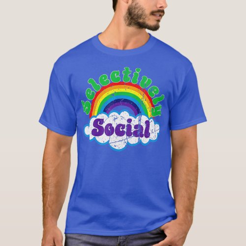 Introvert Selective Social Mental Health Awareness T_Shirt