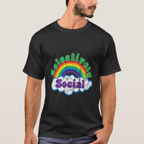 Introvert Selective Social Mental Health Awareness T_Shirt