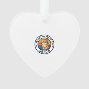 Introvert Social Battery Cat Cute Kitty Design - I Ornament