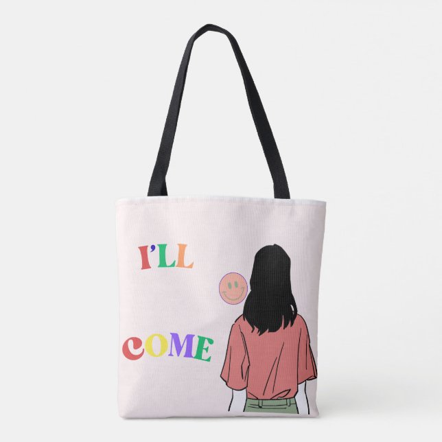 Introvert Social Battery Tote Bag (Back)