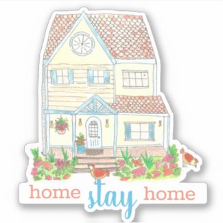 Introvert Stay Home Sticker