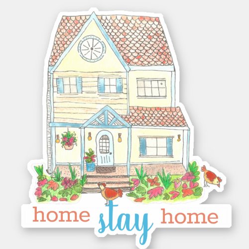 Introvert Stay Home Sticker