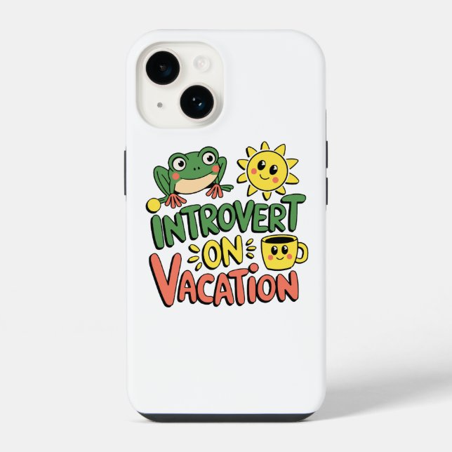 Introvert Sunshine Break Iphone Case (Back)