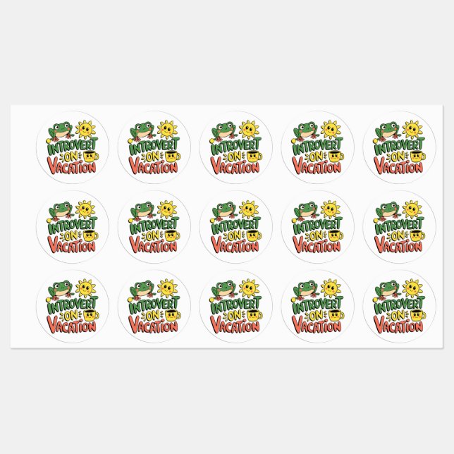 Introvert Sunshine Break Labels (Sheet)