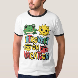 Introvert Vacation Mode Men's Short Sleeve T-Shirt
