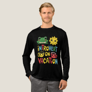 Introvert Vacation Mode Men's Tri-Blend Shirt