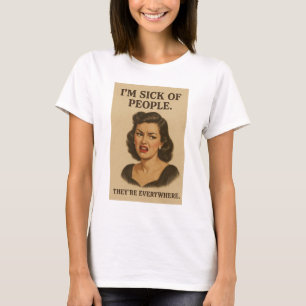 Introvert vintage illustration T-Shirt