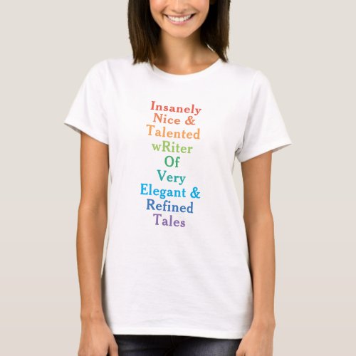 Introvert Writer Fully Customizable Slogan T_Shirt