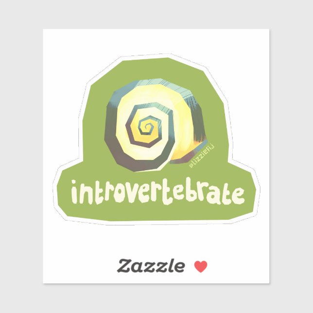 Introvertebrate snail - medium sticker (Sheet)