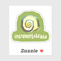 Introvertebrate snail - small sticker