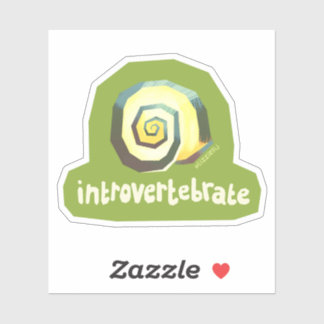 Introvertebrate snail - small sticker