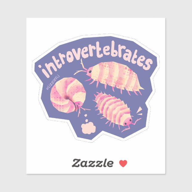 Introvertebrates isopods - medium sticker (Sheet)