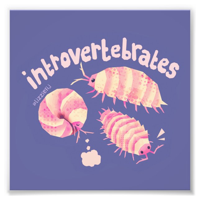Introvertebrates isopods - small art print (Front)