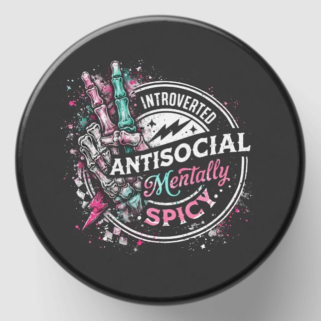 Introverted Antisocial and Mentally Spiced Mini Candle Favors (Front)