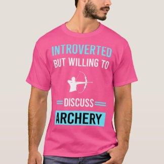 Introverted Archery Archer Arrow Arrows Bow T-Shirt