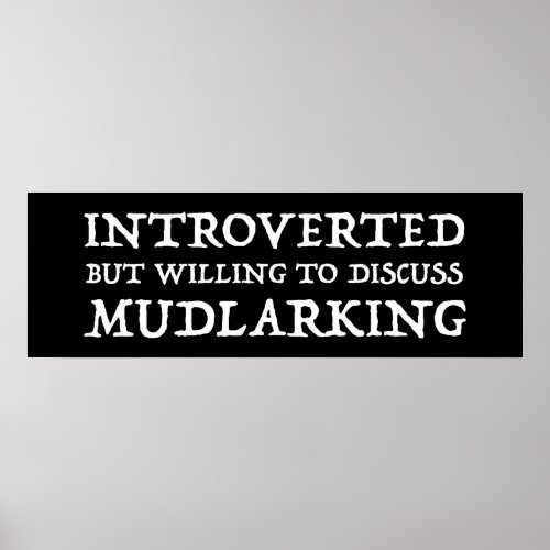 Introverted But Willing To Discuss Mudlarking Poster