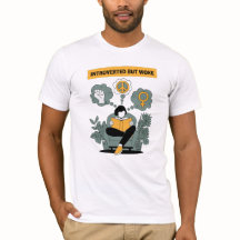 Introverted but Woke T-Shirt | Minimalist Activist
