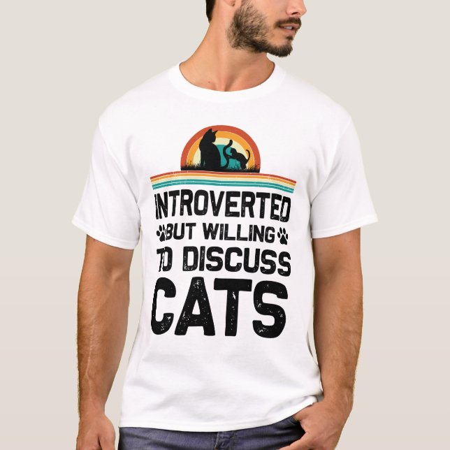 Introverted Cat T-Shirt (Front)